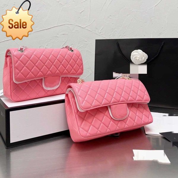 

women's brand designers shoulder bags classic clamshell texture leather crossbody bag fashion silver gold metal chain portable envelope