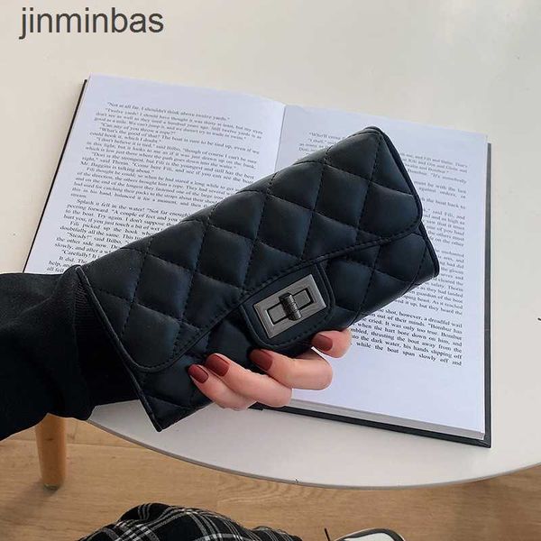 

luxury design bag shop wholesale and retail 2023 new fashion trend lingge xiaoxiangfeng women's long purse texture hand certificate car