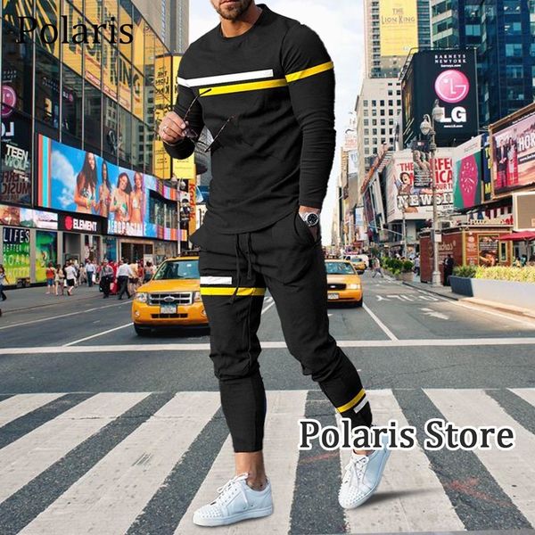 

men's tracksuits autumn fashion soild color long sleeve t shirt tracksuit men trousers set oversized sweatpants 2 piece suit sportwear, Gray
