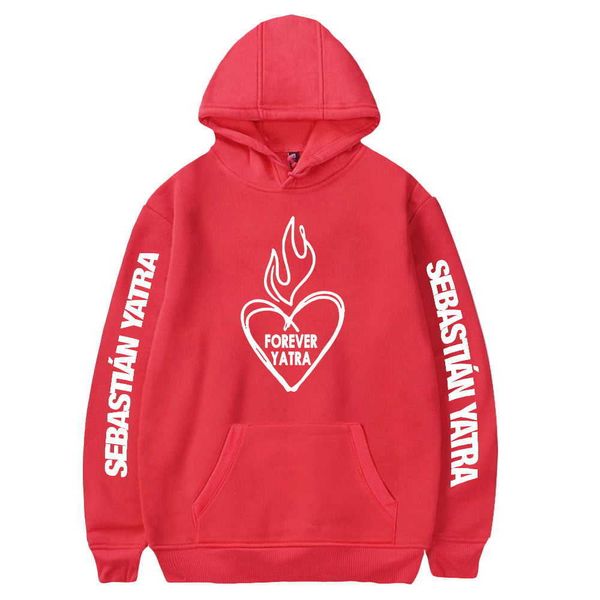 

sebastian yatra merch hoodies winter men/women hooded sweatshirt hooded new cosplay long sleeve, Black