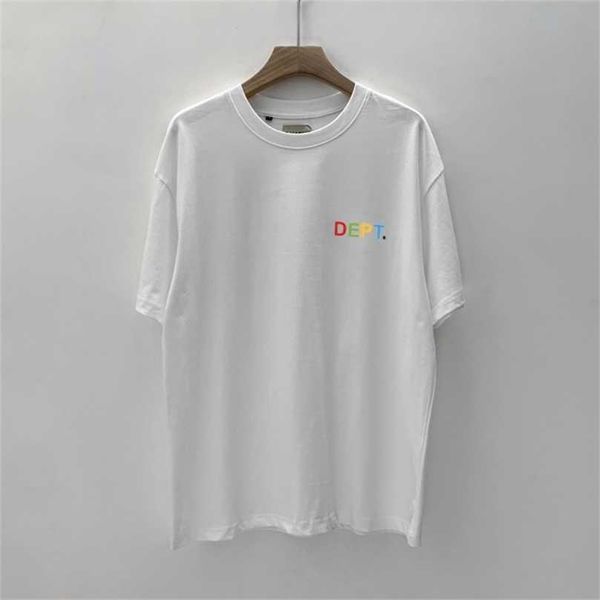 

hip t-shirts high hop men street fashion brand gd gallerydept casual loose print round neck print short sleeve t-shirt men a3h7 lil, White;black