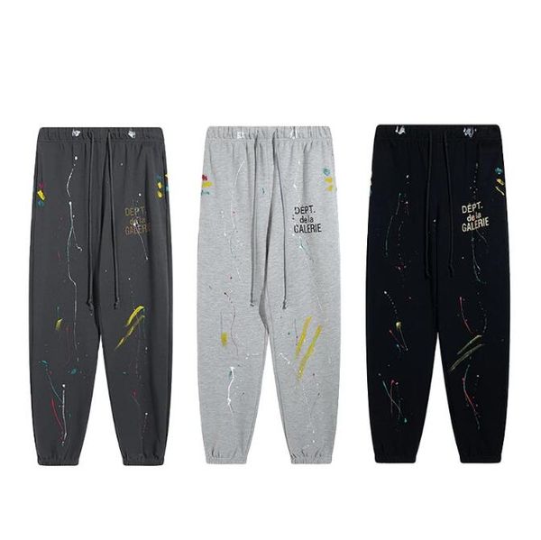 

2023 men and women sweatpants casual pants fashion high street, Black