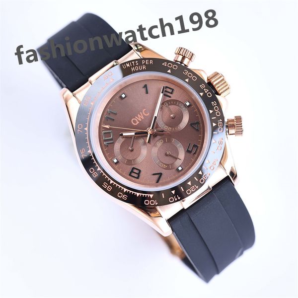 

designer watchs mens panda di mechanical watches automatic full stainless steel luminous waterproof 41mm mens watch couples style classic wr, Slivery;brown