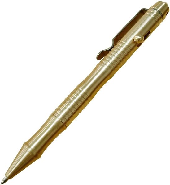 

solid brass bolt action pen outdoor self-defense pocket tool signature pen