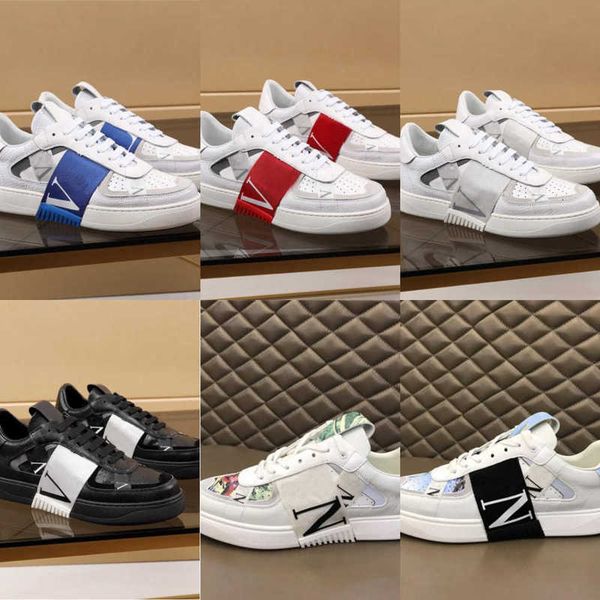 

dress shoes designer designer splicing trendy sneakers punk low men women genuine leather flat print white black chaussures sport skateboard