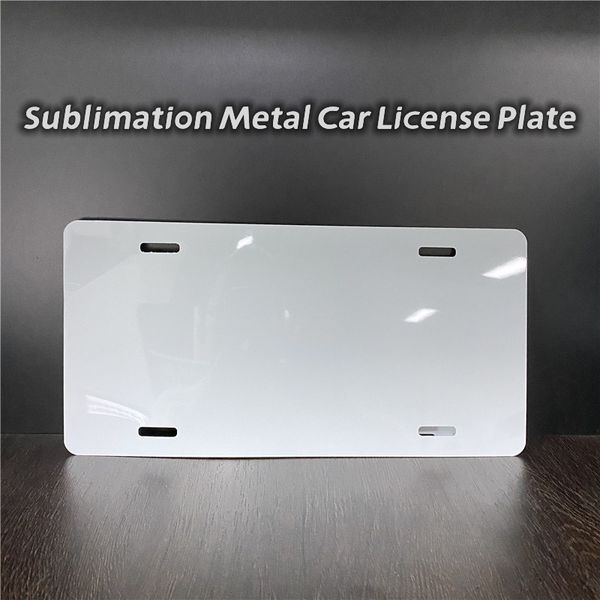 

12x6inches sublimation metal car license plate heat transfer blank consumables printing diy aluminum plate z11