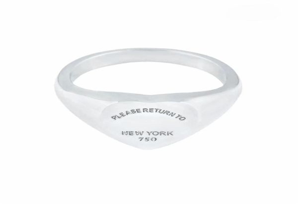 

t edition stainless women mens band ring please return to new york heart jewelry rings gold silver rose color252o7582614