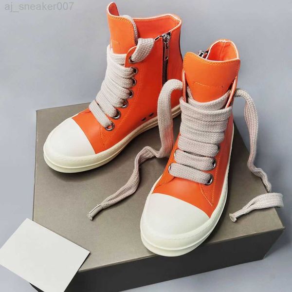 

rick boots designer boot ankle men owens shoe shoes fashion sneakers street dancing rock canvas lace up high women booties fyah, Black