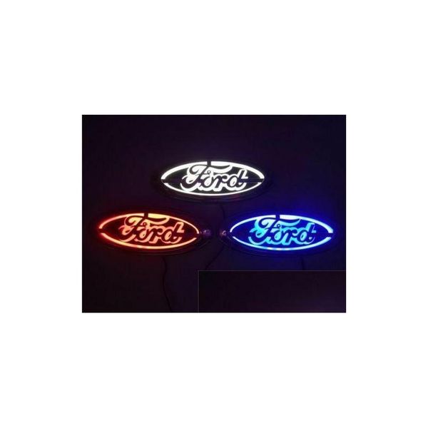

car badges 5d led car tail logo light for ford focus mondeo kuga badge drop delivery mobiles motorcycles exterior accessories dh0fe
