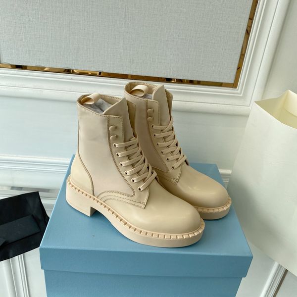 

rois martin boots 2023 women nylon bootgraphy boots designer luxury lady martin leather ankle boot motorcycle cowboy outdoor shoes black whi
