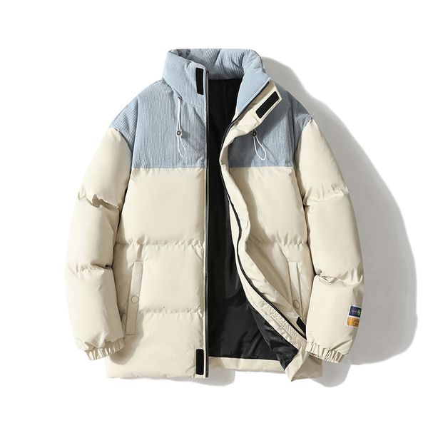 

men's down parkas needlesnoah winter men cotton clothing fashion jacket casual loose men's overcoat windresistant breathable outdo, Black