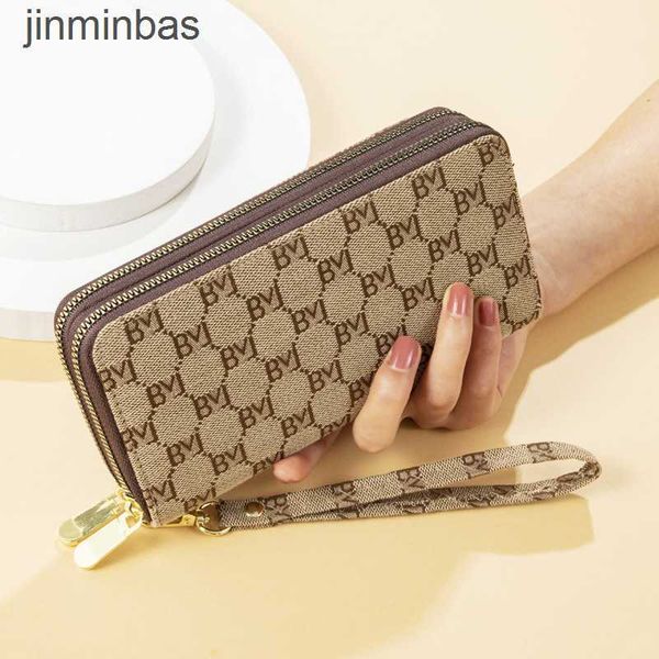 

luxury design bag shop wholesale and retail double zipper wallet long women's hand large capacity fashion simple letter mobile phone