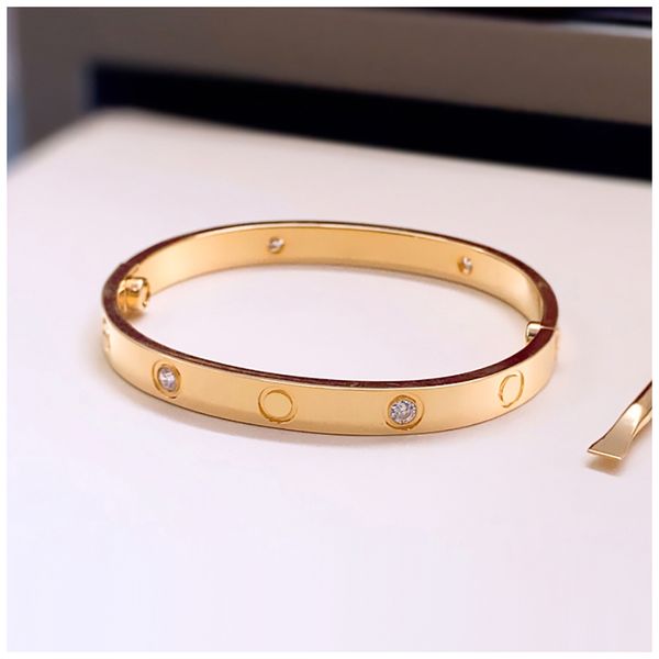 

nail bracelets carti bracelet screw diamond bangle silver braclets armband new bangles designer braclet pulsera dia del padre bracciale oro, Black