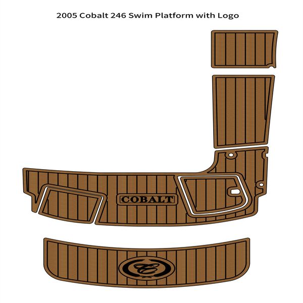 

2005 cobalt 246 swim platform step pad boat eva foam faux teak deck floor mat