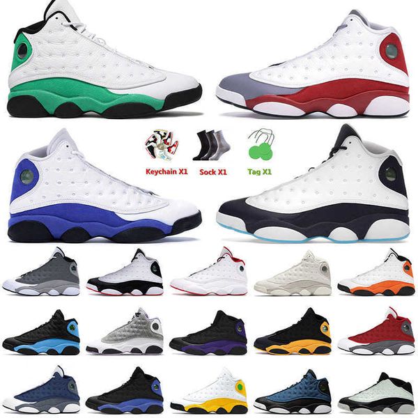 

2022 og jumpman 13 13s xiii mens basketball shoes lucky green obsidian hyper royal chicago singles day starfish