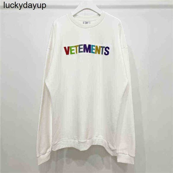 

men's hoodies designer sweatshirts flocking color letter sweatshirt pria wanita cloth vtm streetwear hoodie, Black
