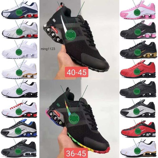 

2023 casual shoes mens trainers outdoor sport sneakers triple black white sunrise speed red lime blast silver green grey shox tl r4 m og des