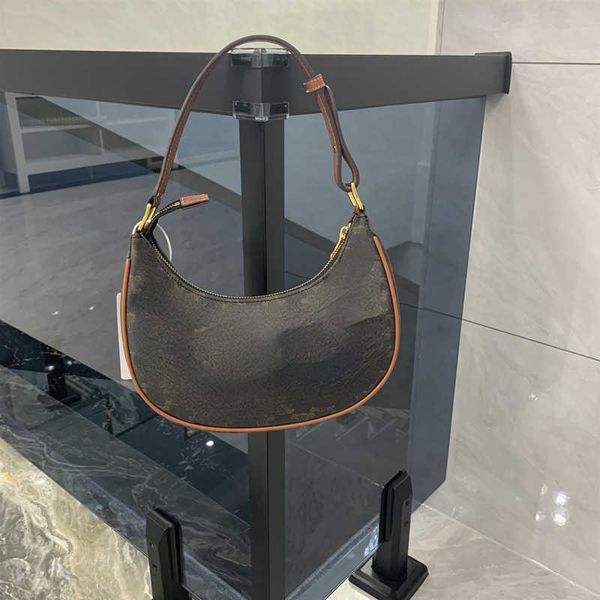 

shoulder bags lisa the same 2022 new triumphal arch old flower armpit bag hand bill of lading shoulder stick small moon