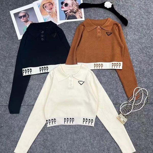 

designer women sweater crew neck fashion long sleeve prining letter comfortable fabric soft healthy and wear-resistant knits, White;black