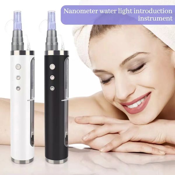 

mesotherapy gun injection hydrating mts derma pen vital acid injector microneedle meso gun skin rejuvenation auto dermapen, Black;white
