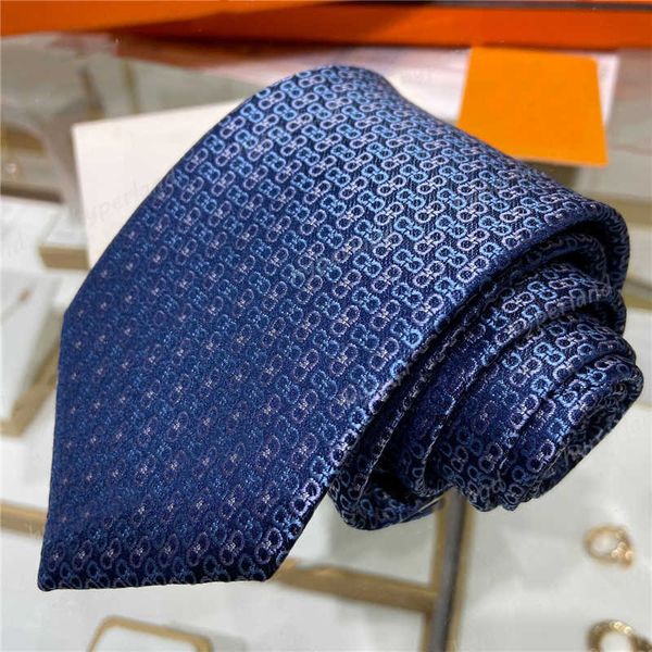 

2024 Designer Tie Mens Silk Necktie Letter Embroidered Male Business Neckties Quality Cravatta Uomo Party Wedding Luxury Neck Ties