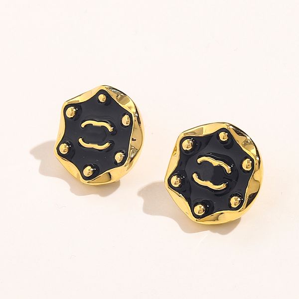

stamp earrings earings designer lucky charm women diamonds star party wedding rhinestone birthday gift luxury classic brand european america, Golden