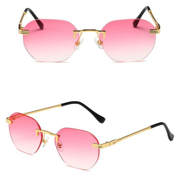 

diamond-encrusted sunglass designer jewelry costas sunglasses mens sutro for women frameless female women lens lunette man sun glasses desig, Black