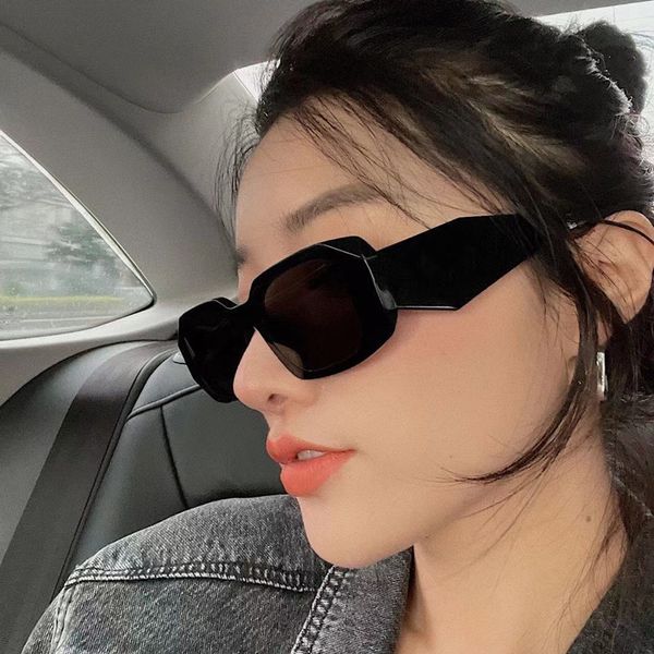 

vintage polygon thin sunglasses women men p designer uv400 protection gradient lenses trending outdoor eyewear fashion gafas de sol e509, White;black