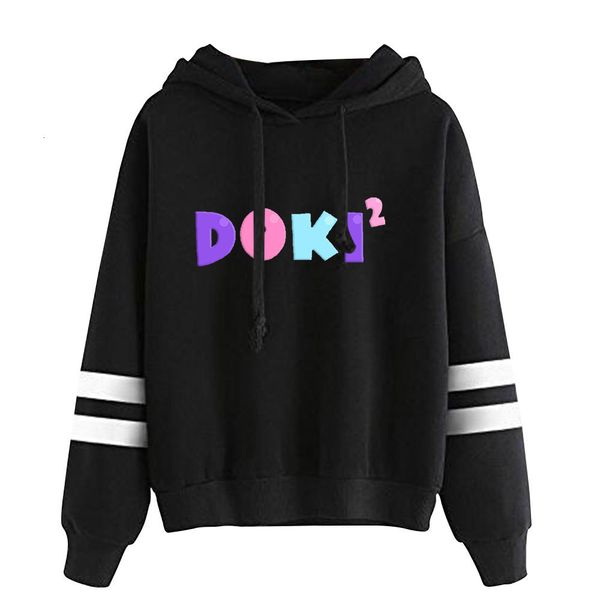 

mens hoodies sweatshirts doki literature club merch pullover fashion sweatshirt tracksuit 221202, Black