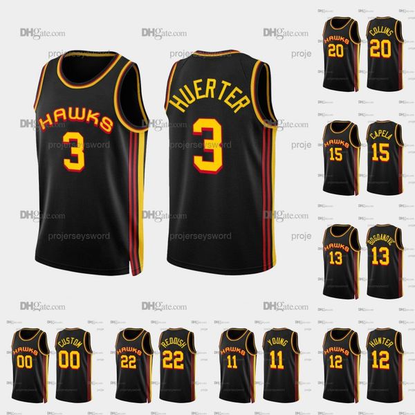 

jerseys trae 11 young john 20 collins clint 15 capela bogdan 13 bogdanovic dejounte 5 murray de'andre 12 hunter onyeka 17 okongwu justi, Black;red