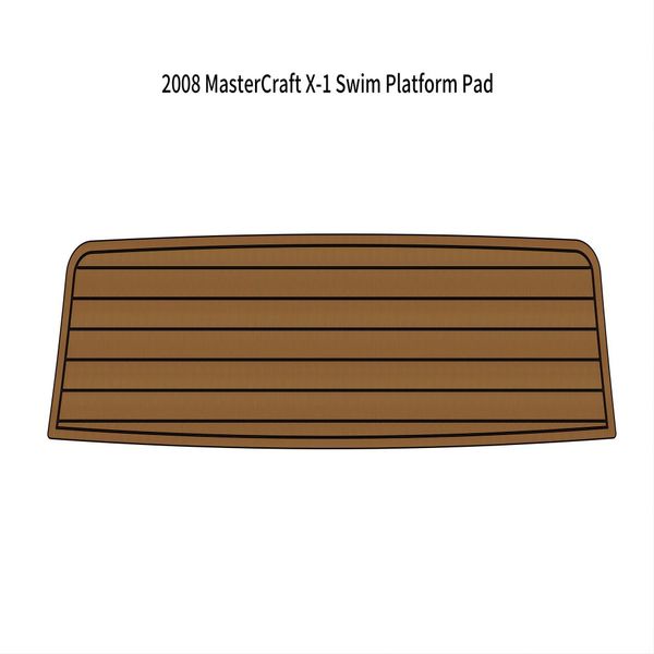 

2008 mastercraft x-1 swim platform pad boat eva faux foam teak deck floor mat