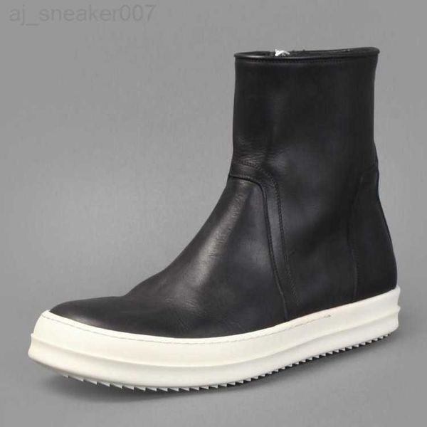 

rick boots designer boot ankle men owens shoe shoes fashion sneakers street dancing rock canvas lace up high women booties jded