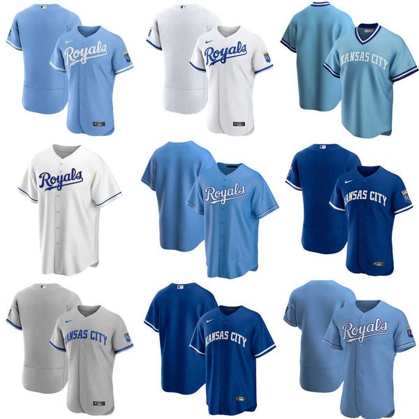 

custom jersey kansas''city''royals''mens women youth 41 carlos santana 51 brady singer 12 jorge soler 63 josh, Blue;black