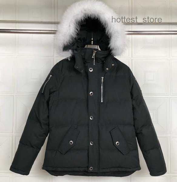

moose men's down fashion winter jacket keep warm hoodie coat/parka outerwear canada designer knuckles 15, Black