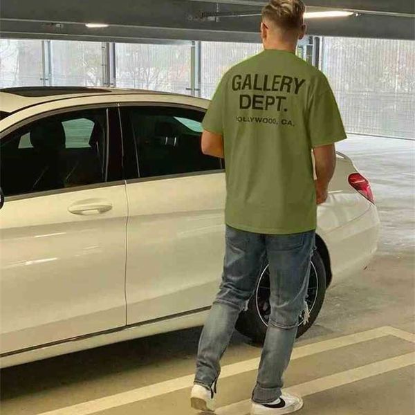 

gallerydept men old t-shirts washed letters short sleeves, White;black