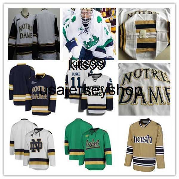 

custom college hockey jersey nate clurman matt hellickson nick leivermann spencer stastney pierce crawford landon slaggert ryder rolston, Black