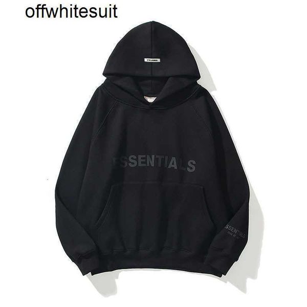 

hoodie sweatshirt 2022 new ess couple thin hooded sweater street fashion versatile discount, Black