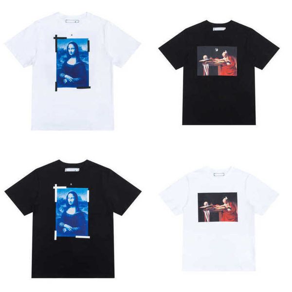 

mens fashion luxury offs t shirt brand designer tees shirts couple t-shirt back arrow letter sweatshirt black white clothing men women casu, White;black