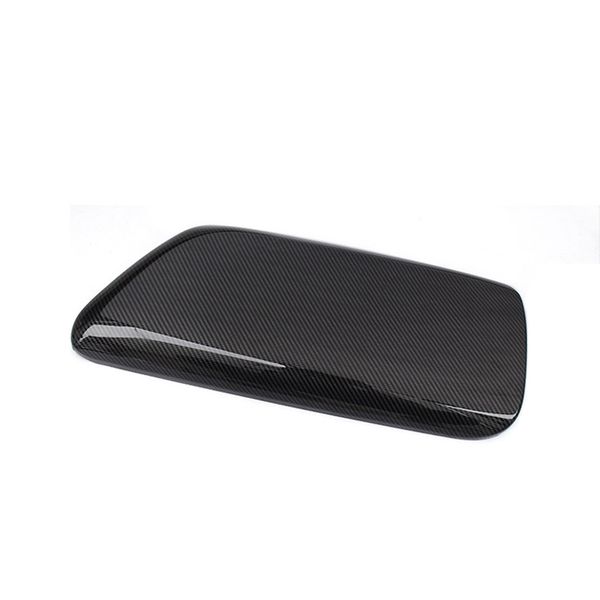 

car armrest box cover trim sticker plate protective decoration wood grain abs carbon fiber style interior accessories for toyota camry 2018-