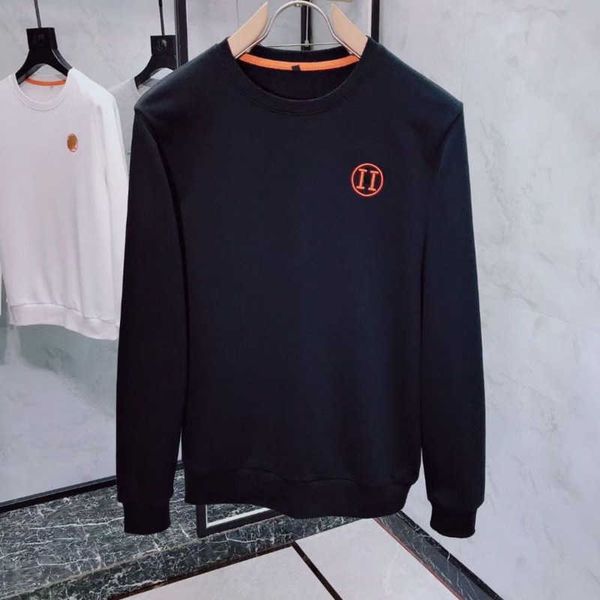 

designer sweater cotton sweatshirt letter embroidered pullover coat warm loose sweaters men women bottoming shirt, Black