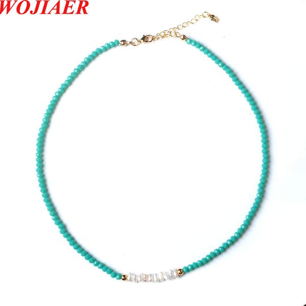 

custom crystal faceted bead choker necklace women natural fresh water baroque irregular chip pearl boho jewelry bf317, Golden;silver