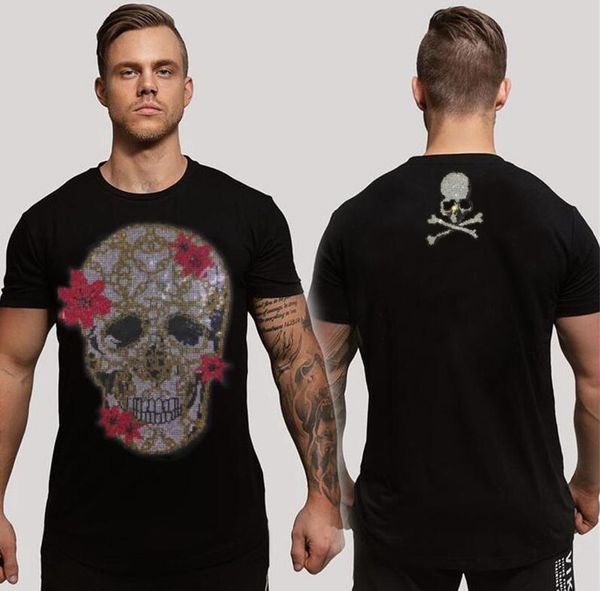 

men designer slim fit t shirt summer handsome tees high end, White;black