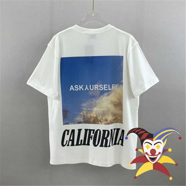 

men's t-shirts reflective logo askyurself t shirt men women california graphic askyurself t shirt heaven loose ask short sleeve t22120, White;black