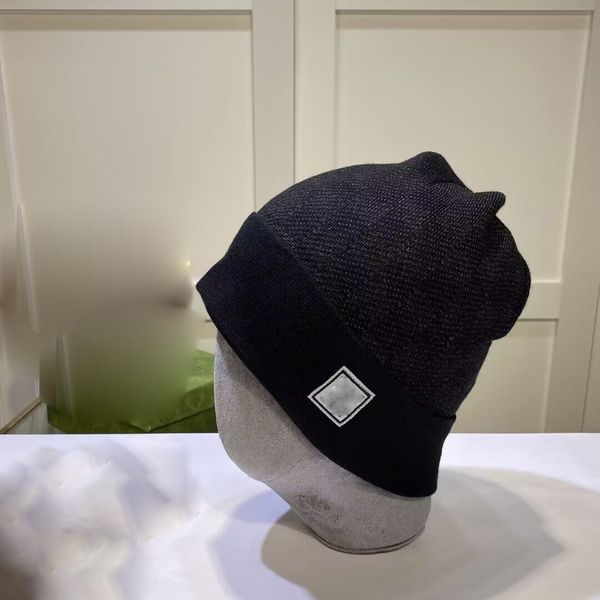 

2023 classic designer beanie hat knitted cap men womens letter hats, Blue;gray