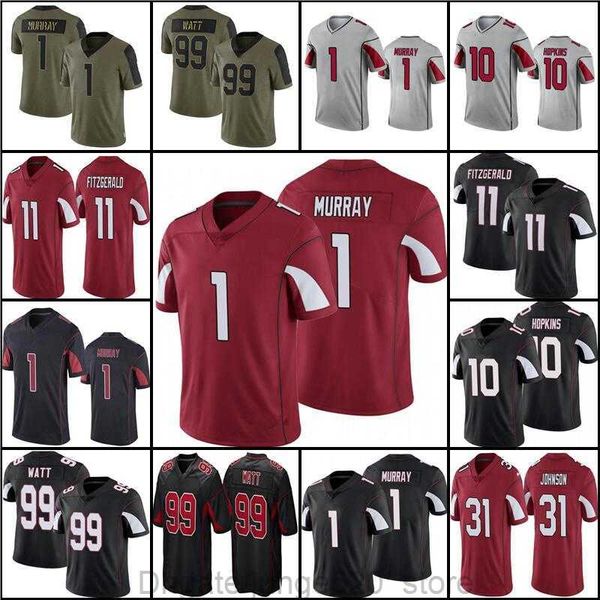 

jersey 1 kyler murray 10 deandre hopkins football 99 j.j. watt 3 budda baker 4 rondale moore 55 chandler jones 9 isaiah simmons collins', Black