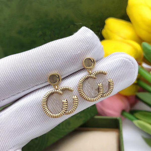 

luxury womens designer earrings fashion earring studs lady mens pendant earrings ear gold letter g accessories pendants for party wedding 22, Golden;silver