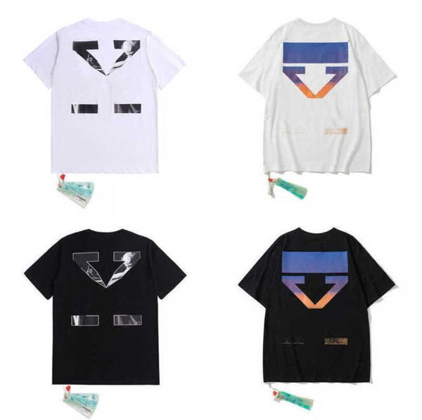 

luxury mens classic t shirt white brand tees shirts couple t-shirt designer men women cotton sweatshirt black arrow badge t-shirts casual s, White;black
