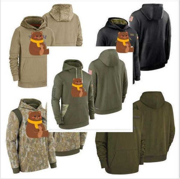 

jersey buffalo''dallas''men women youth cowboys''bills''camo football hoodie wear 2022 salute to ser, Black