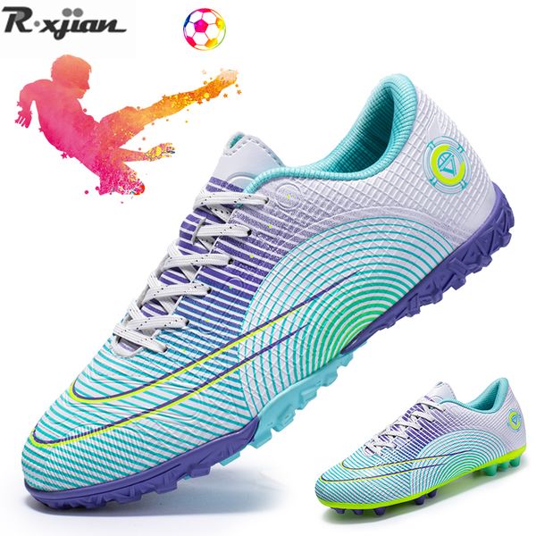 

safety shoes soccer for men breathable football boots boys professional playing field tf/fg cleats kids trainling sneakers 221203, Black;brown