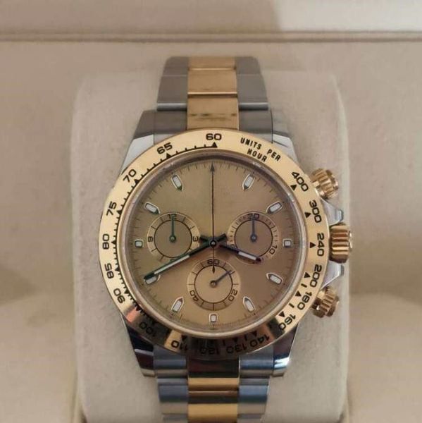 

factory super quality mens watch waterproof no chronograph satch 40mm 116520 116500 ceramic bezel 904l mechanical automatic mens wristwatche, Slivery;brown